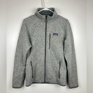 Patagonia Better Sweater Gray Full Zip Knit Fleece Jacket Men’s Size Small S
